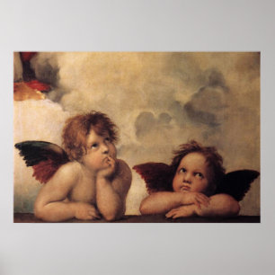Poster Raphael,Sistina Cherub