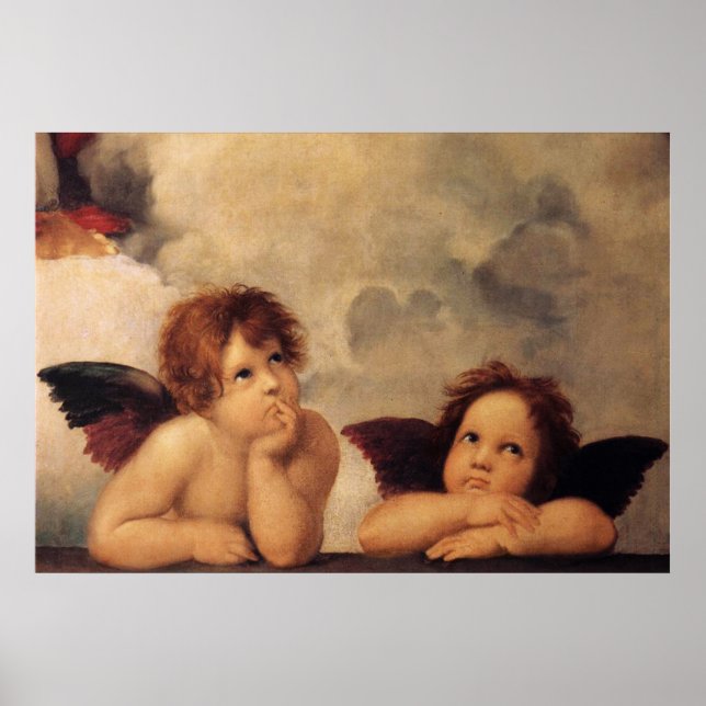 Pôster Raphael,Sistine Cherub (Frente)