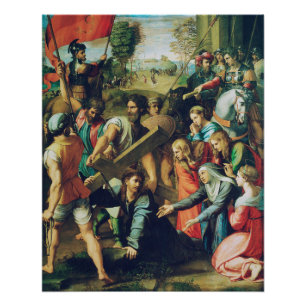 Pôster Raphael Spasimo Cristo Caindo Sob a Cruz Arte