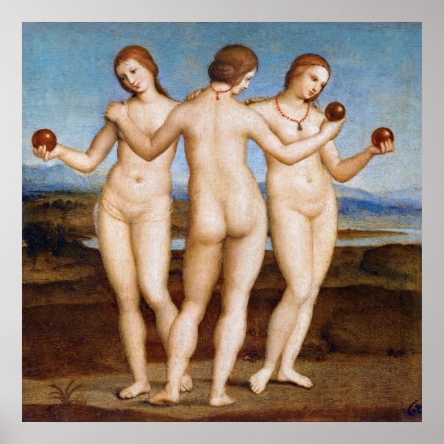 Poster Raphael's Three Graces (Frente)
