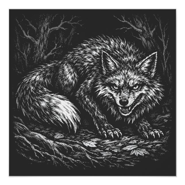 Pôster Raposa Astuta da Floresta — por BurnsInHell (Frente)