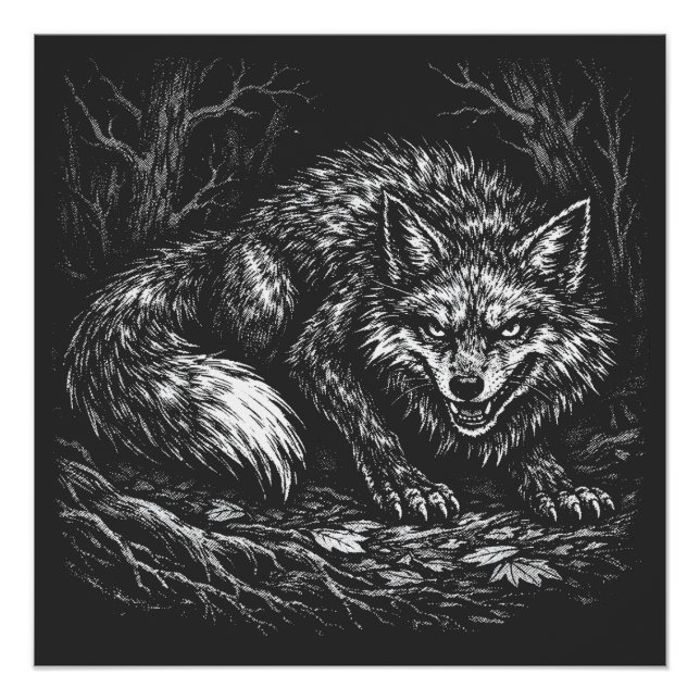 Pôster Raposa Astuta da Floresta — por BurnsInHell (Frente)