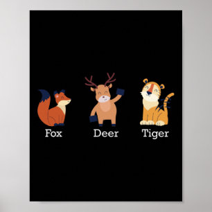 Poster Raposa Cerveja Animais Sutis Anti Trump 1