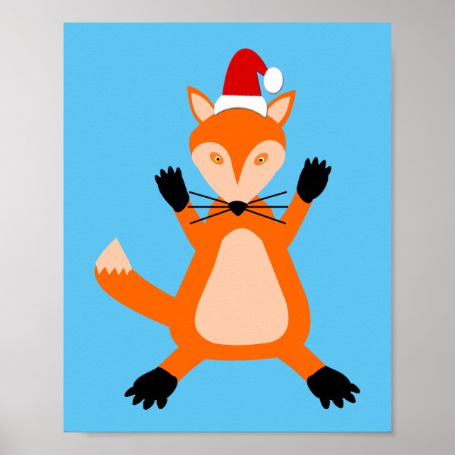 Poster Raposa de Natal giro (Frente)