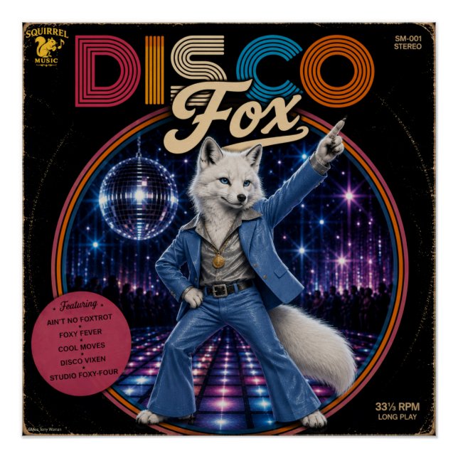 Pôster Raposa Disco (Frente)