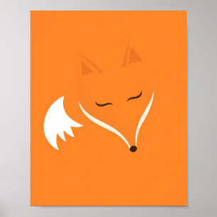 Poster Raposa dorsal vermelha
