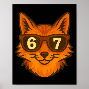 Poster Raposa Engraçada Solteiros 67 Seis Sete Meme