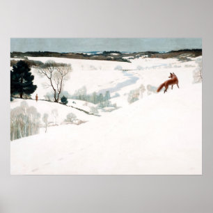 Poster Raposa na neve, 1935 por Newell Convers Wyeth