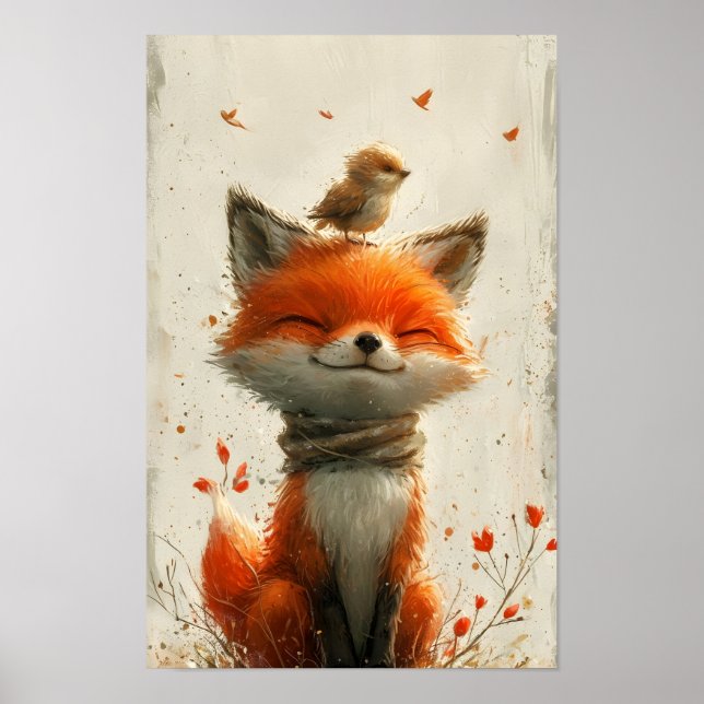 Poster Raposinha Sorridente  (Frente)