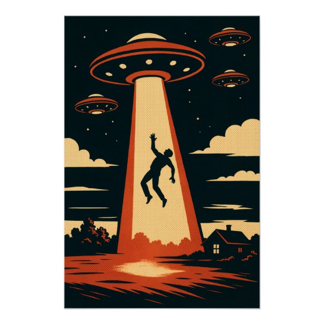 Pôster Rapto de Alienígenas pop (Frente)
