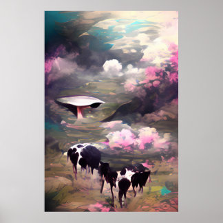 Poster Rapto de Vacas OVNI