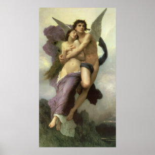 Pôster Rapto (t.c.p. Ravement) de Psyche por Bouguereau