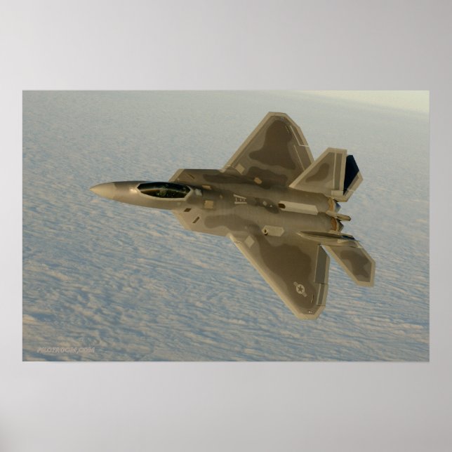 Poster Raptor F-22 (Frente)