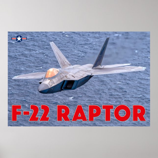 Poster Raptor F-22 (Frente)
