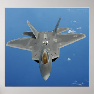 Pôster Raptor F-22 sobre o Pacífico