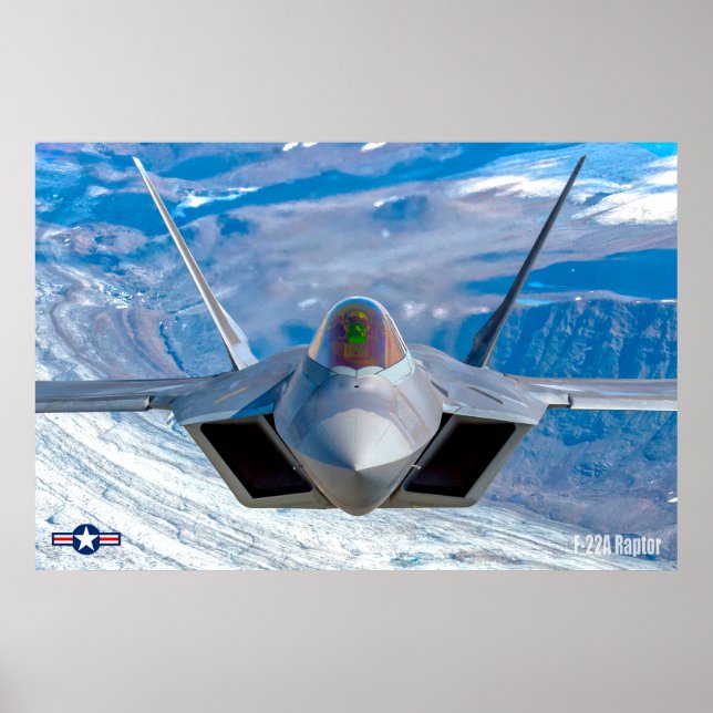 Poster Raptor F-22A (Frente)