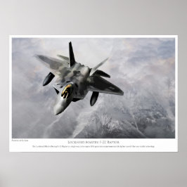 Poster Raptor Martin F-22 Lockheed