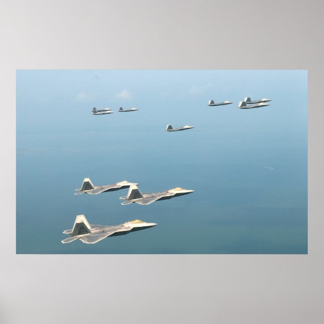 Pôster Raptores F-22 (Frente)