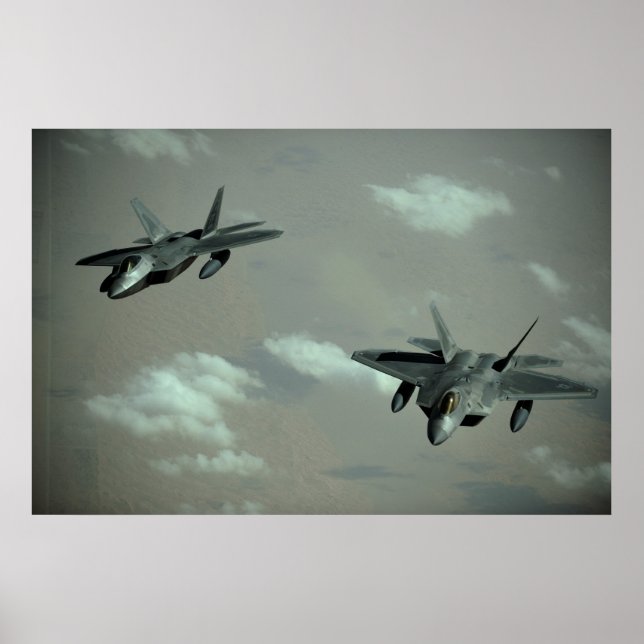 Pôster Raptores F-22 (Frente)