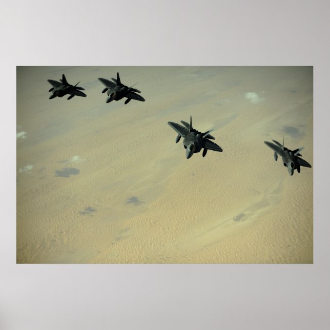 Pôster Raptores F-22 (Frente)