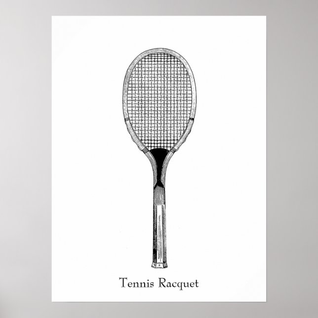 Poster Raquete de Tênis (Frente)