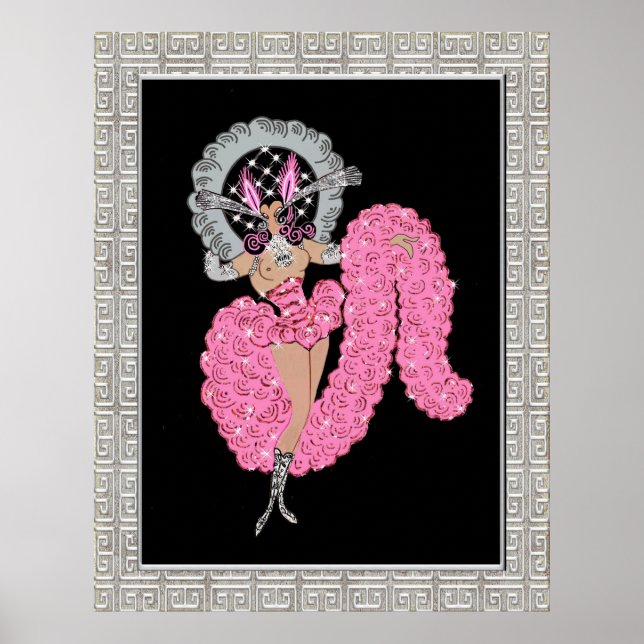 Poster Rare Erte Design "Mimi" (Frente)