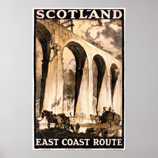 Pôster Rare Scotland Viagens vintage Restore (Frente)