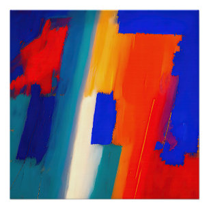 Pôster "Raspberry Rhapsody" Abstrato Art