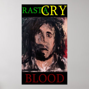 PÔSTER RASTA CRY SANGUE