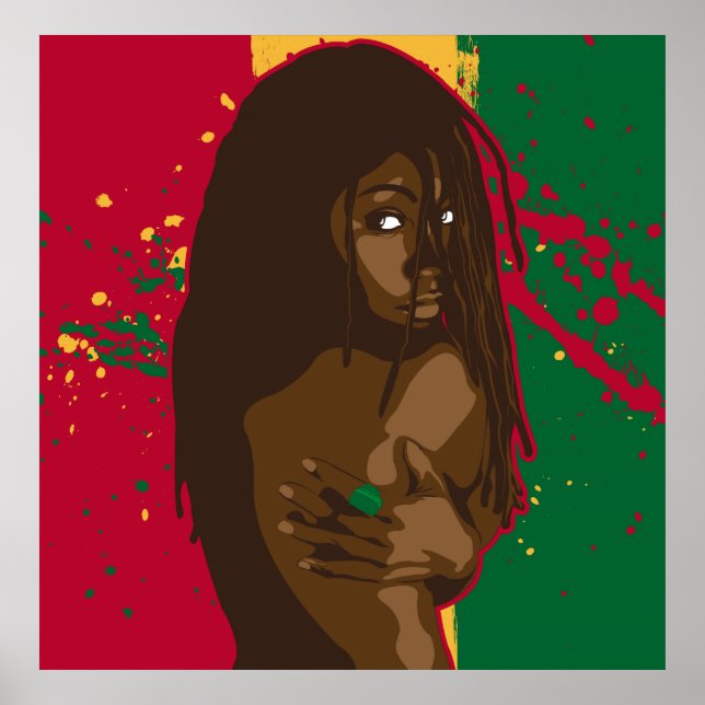 Pôster Rasta Girl (Frente)