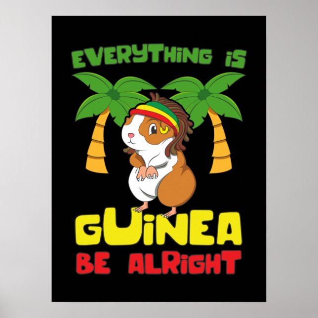 Poster Rasta Guiné Pig (Frente)