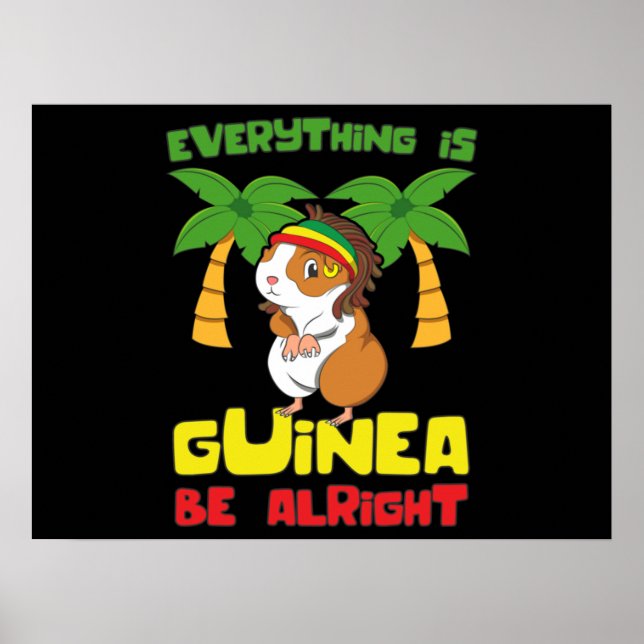 Poster Rasta Guiné Pig (Frente)