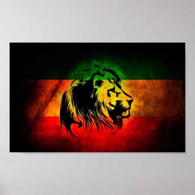 Pôster Rasta Lion (Frente)