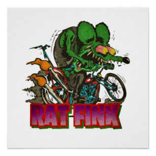 Pôster Rat Fink Vintage