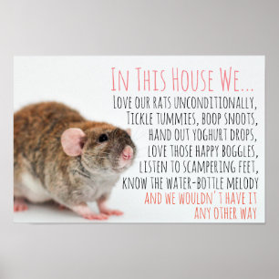 Poster Rat Lover