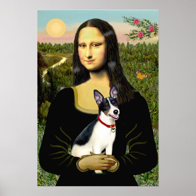 Poster Rat Terrier - Mona Lisa (Frente)