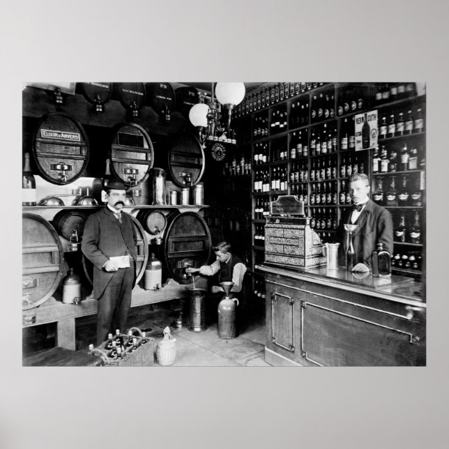 Pôster RATHSKELLAR da ALEMANHA 1900 (Frente)