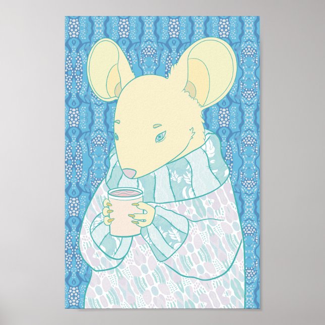 Poster Ratinho Aconchegante (Frente)