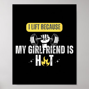 Poster Rato de Academia de Fitness Engraçado Eu Levanto P