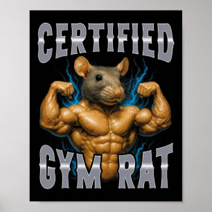 Poster Rato de Ginásio Certificado