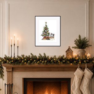 Poster Rato de Natal sob a Árvore