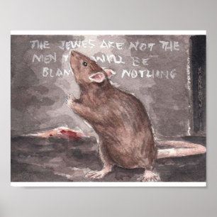 Pôster Rato de Whitechapel na parede