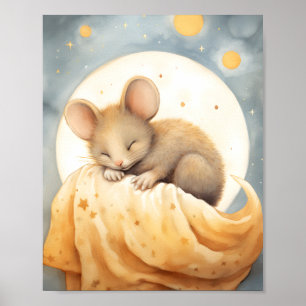 Poster Rato Dormindo Na Lua