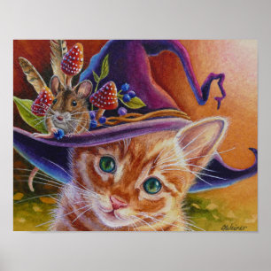 Poster Rato e gato de Halloween nº 1