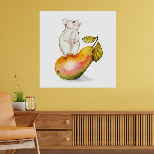 Poster Rato Encantador numa Pera