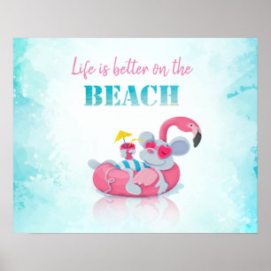 Poster Rato Fofo Toalha de Praia Estilosa