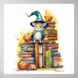 Poster Rato sobre os livros 5