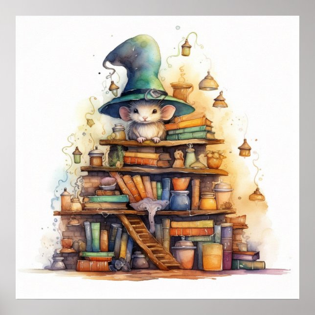 Poster Rato sobre os livros 6 (Frente)