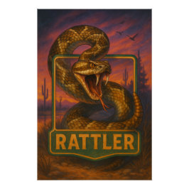 Pôster Rattlesnake Poster