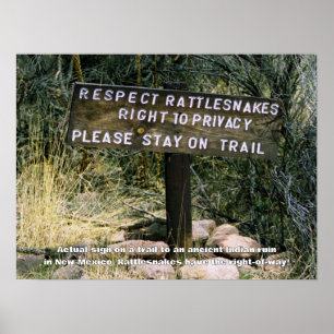 Poster Rattlesnakes Têm Muito Humor